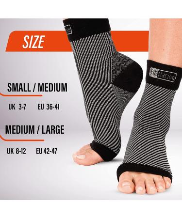 Fit Nation Plantar Fasciitis Support Socks (2 Pairs) - Ultimate Compression Sleeves for Aching Feet - L-XL Black - Buy Online on GoSupps.com