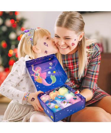 Tacobear Mermaid Bath Bombs for Kids - 9 Pack with Jewelry Set | Organic Shell Bath Bombs with Surprise Inside | Handmade Natural Ingredients | Ideal Mermaid Gifts for Girls - Buy Online on GoSupps.com