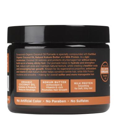 SUNAROMA Organic Coconut Oil Hair Pomade 5.5 oz - Natural Hair Styling Solution - Buy Online on GoSupps.com