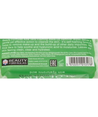 Beauty Formulas Aloe Makeup Remover Wipes - Gentle and Effective - Buy Online on GoSupps.com