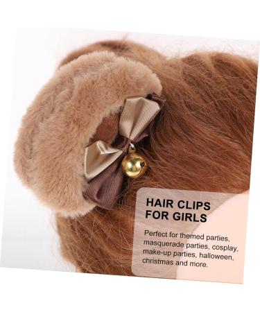 Beaupretty 4 Pairs bear ear hair clip hair style hairdo bear ears hair clips hair barrettes for girls hair accessories for women cute ears clips hair clip halloween bear ears headband lolita - Buy Online on GoSupps.com