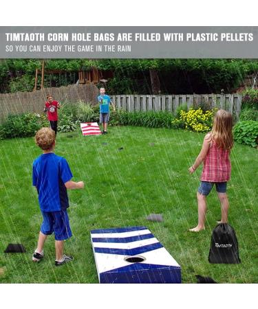 Cornhole Bags Set of 8 - All-Weather Resistant Premium Bean Bags for Tossing Game - Includes Tote Bag - Regulation Size Professional Corn Hole Bags in Black/Grey - Buy Online on GoSupps.com