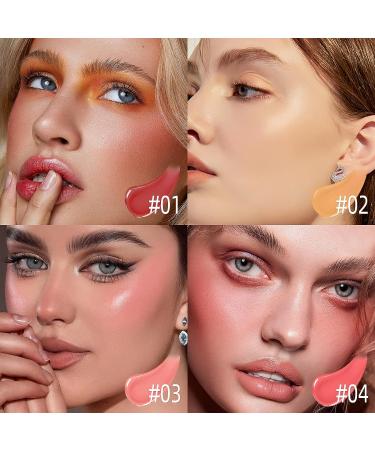 BEFIVECOK Liquid Blush - Dewy Finish Matte Velvet Texture, High-Pigmented Cheek Tint Makeup in ENERGETIC-Coral Orange - Buy Online on GoSupps.com