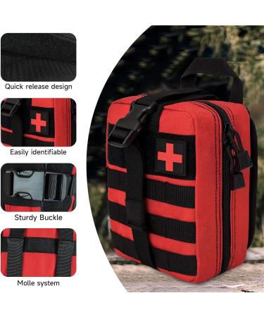 Buy Crisis First Aid Pocket | Empty Molle Tactical EDC IFAK Pouch for Outdoor & Camping | Travel Pharmacy & Motorcycle Belt Bag - Buy Online on GoSupps.com