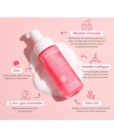 Buy TONYMOLY Wonder Ceramide Mochi Gentle Micellar Foam Cleanser - International Shipping Available - Buy Online on GoSupps.com