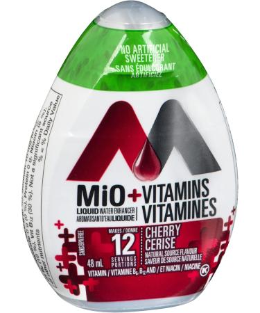 MiO +Vitamins Cherry Liquid Water Enhancer 48ml (Pack of 12) 48 ml (Pack of 12) - Buy Online on GoSupps.com