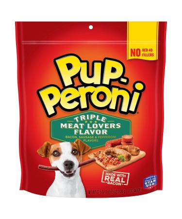 Pup-Peroni Dog Treats Made with Real Meat Triple Meat Lovers 22.5 Ounce