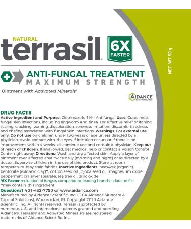 Terrasil Anti-fungal Treatment MAX - Fast-Acting Ointment for Fungal Infections - Buy Online on GoSupps.com