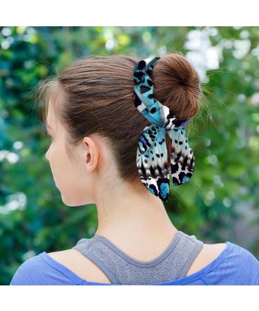 6 Pieces Bow Hair Scrunchies Rabbit Bunny Ear Scrunchies Birds Blue Sky Bow Bowknot Scrunchies Bobbles Elastic Hair Ties Ropes Ponytail Holder Accessories for Women Girls Color 2 - Buy Online on GoSupps.com
