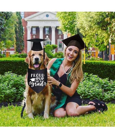 Dog Graduation Cap & Bandana Set - 2023 Black Tassel Graduation Outfit for Proud Pup of A Grad - Buy Online on GoSupps.com
