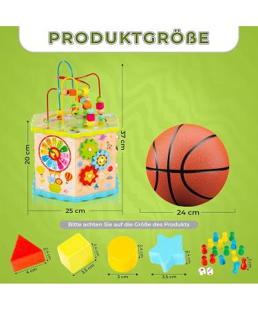 Buy Green Series Motor Cubes - Modern Activity Center for Babies | Wooden Motor Cubes & Play Loop | Ideal for 1 Year+ | GS1105 - Buy Online on GoSupps.com