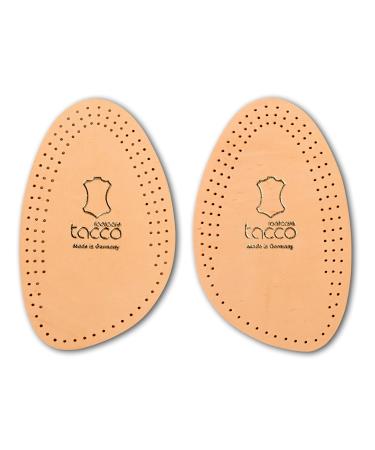 Tacco Luxus Light  Forefoot Front Half Shoe Insoles Pads Cushions  Finest Leather Ball of Foot Cushioning  for All Shoes and Boots  Men Women (37-38 EUR/US L6 - US L7) 37-38 EUR / US L6 - US L7