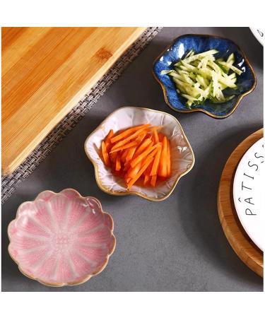 Salad Bowl 4.2 inch White Ceramic Plate Retro Lotus Leaf Disc Chinese Side Dishes Sauce Dishes for Sushi Sauce Snack and Soy Pinch Bowls for Kitchen Prep. Snack Bowl (Color : B) - Buy Online on GoSupps.com