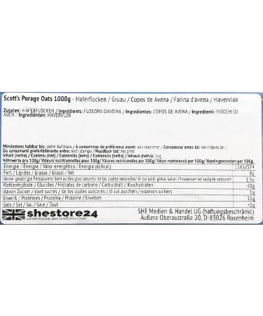 Scott s Porage Oats Porridge 1000g import s de Shestore24 - Buy Online on GoSupps.com
