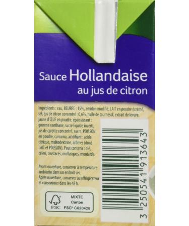 Knorr Hollandaise Sauce with Lemon Juice 4 Parts 30 cl - Pack of 4 - Buy Online on GoSupps.com