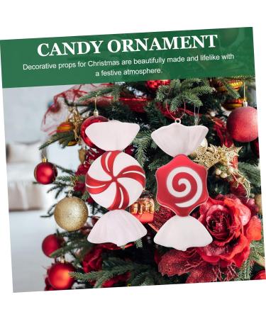 Alipis 1pc Christmas Tree Xmas Tree Hanging Candy Chic Xmas Pendants Accessories Decorative Ball Painted - Buy Online on GoSupps.com