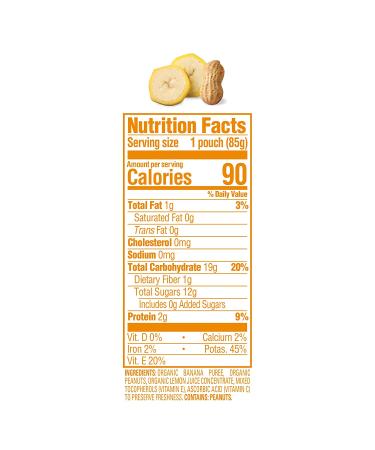 Happy Family Organics Baby Nutty Blends - Organic Banana & Peanut Butter 6+ Months, 3 oz - Buy Online on GoSupps.com