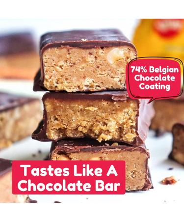 Vive High Fibre Hazelnut Protein Bites - Gluten Free Vegan Snacks - Dark Chocolate Coated - 6 x 20g Mini Bars - 6 Count - Buy Online on GoSupps.com