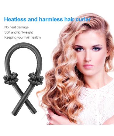 Buybeybuy Silk Heatless Curling Rod Headband for Long Hair - Black - Buy Online on GoSupps.com