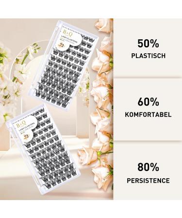 Buy BQ Individual Eyelashes B05 - 72 Cluster Colored & At-Home DIY Eyelash Extensions (B01 B09) | High Quality Single Lashes D-8-16 Mix - Buy Online on GoSupps.com