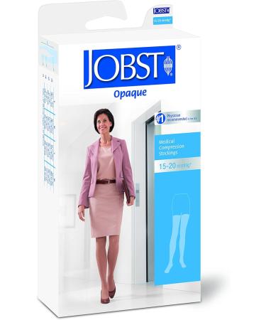 BSN Medical JOBST Compression Hose - Thigh High 15-20 mmHg Closed Toe Large Natural | International Shipping Available - Buy Online on GoSupps.com