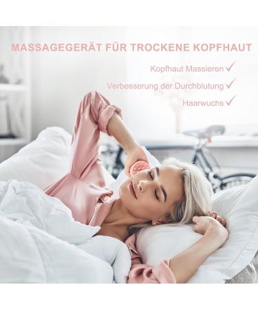 AIMIKE Scalp Massage Brush - Silicone Shampoo Brush for Hair Growth Dandruff Relief & Wet/Dry Use - Pastel Pink - Buy Online on GoSupps.com