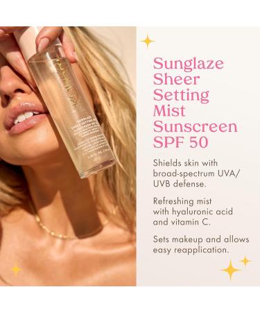 Kopari Sunglaze Sheer Setting Mist Sunscreen SPF 50 & Sun Shield Soft Glow Daily Face SPF 30 - Buy Online on GoSupps.com