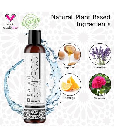 Buy Morgan Cosmetics 8 Oz EWG Certified Sulfate Free Argan Oil Shampoo Lavender - Paraben & Synthetic Fragrance Free for Damaged Hair Made in USA - International Shipping Available - Buy Online on GoSupps.com