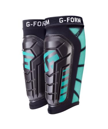 G-Form Pro-S Vento CE Football Shin Guards Black/Mint L