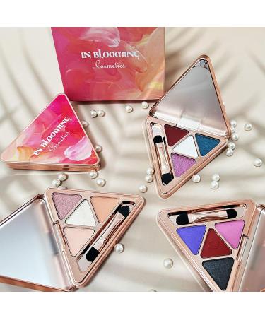 Long Lasting Matte Eyeshadow Palette - 4 Blendable Colors | Travel Size Creamy Smooth Eye Makeup - Buy Online on GoSupps.com