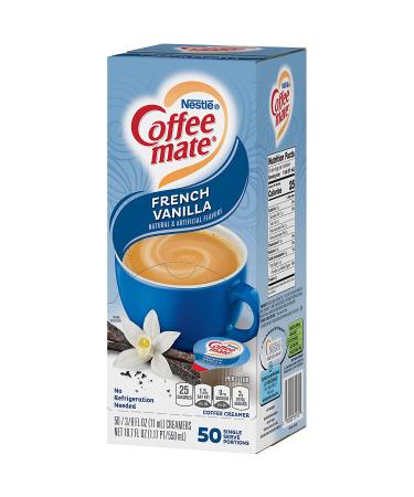 Nestle Coffee mate French Vanilla Liquid Creamer Singles 200 Count (4 Boxes) - Non-Dairy, No Refrigeration Needed - Buy Online on GoSupps.com
