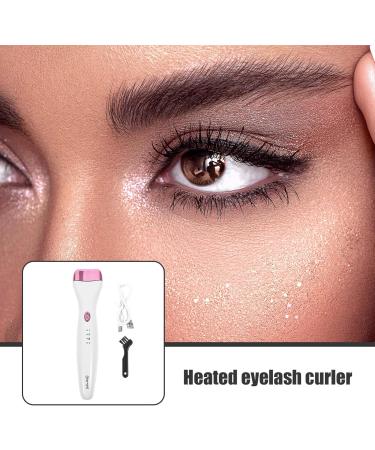 PATKAW Heated Eyelash Curlers Heated Lash Curler Electric Eyelash Curler USB Rechargeable Natural Curling Long Lasting Temp Settings for Makeup Tools Women White - Buy Online on GoSupps.com