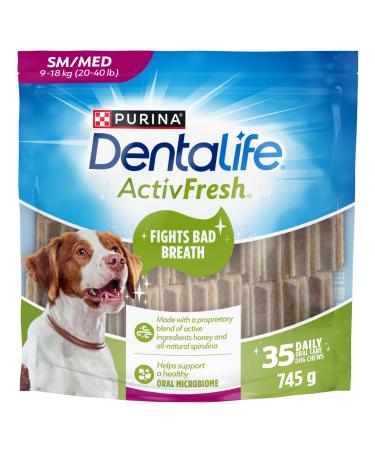 DentaLife ActivFresh Dog Treats for Small/Medium Breed Dogs - 745 g Pouch (1 Pack) 745 g (Pack of 1)