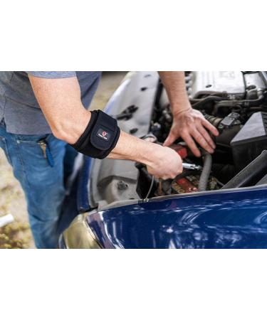 Thera Point Acupressure Tennis Elbow Brace - Relief for Tendonitis & Golfers Elbow - Comfortable Sleeve for Treatment - Men & Women - Large/X-Large - Buy Online on GoSupps.com