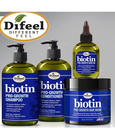 Difeel Premium Biotin Hair Oil 7.1 oz - Nourishing Hair Treatment - Buy Online on GoSupps.com