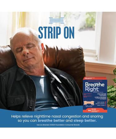 Breathe Right Extra Strength Nasal Strips Tan 44 count - Buy Online on GoSupps.com