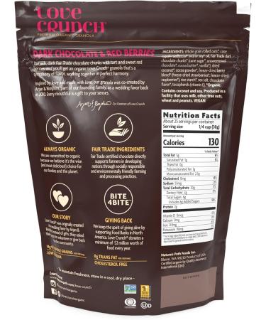 Nature's Path Love Crunch Premium Organic Granola Dark Chocolate and Red Berries 26.4 Ounce - Buy Online on GoSupps.com