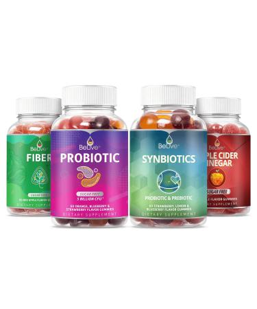 BeLive Probiotic Sugar Free Gummies 5 Billion CFUs - 60 Gummies