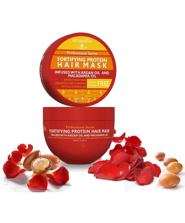 Arvazallia Protein Hair Mask & Deep Conditioner - Repair Treatment for Damaged Hair - 8.45 Fl Oz - Buy Online on GoSupps.com