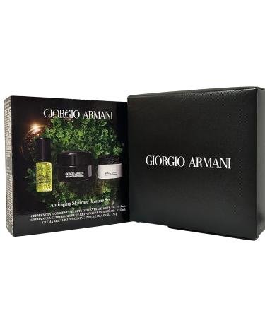 GIORGIO ARMANI ANTI AGING SKINCARE ROUTINE SET - REVIVING CREAM 3 PCS
