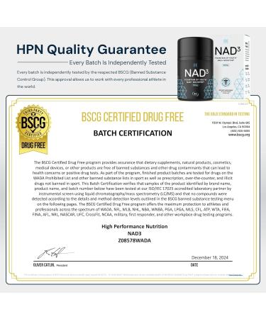 HPN NAD+ Booster - Anti Aging Cell & Energy Support 312mg NRF2 Activator Natural Longevity Supplement 60 Capsules - Optimal Cellular Health - Buy Online on GoSupps.com