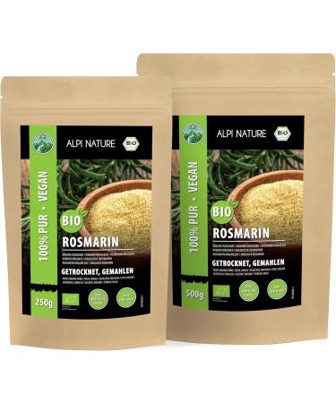 Organic ground rosemary (500g) organic rosemary powder rosemary from controlled organic farming rosemary 100% pure and nat - Buy Online on GoSupps.com
