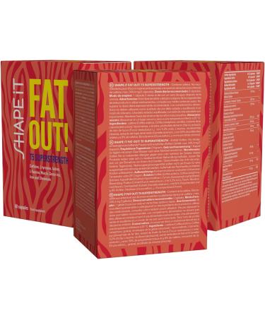 Sensilab Fat Out! T5 Superstrength - Powerful Fat Burner with Taurine Caffeine & Green Tea Extract - 180 Capsules for Men & Women - Enriched with Iron Iodine Chromium & Vitamin B3 - Buy Online on GoSupps.com