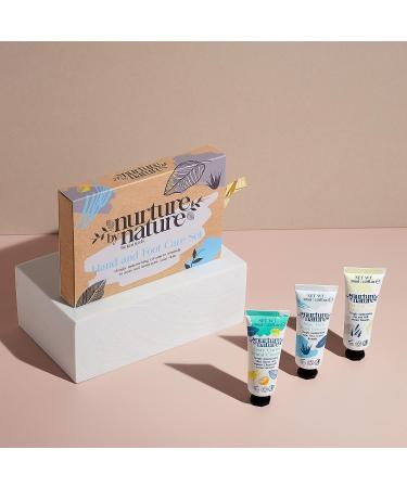 Nurture by Nature Hand & Foot Lotion Care Gift Set | 3 x 1fl oz | Organic Citrus Hand Cream with Shea Butter, Oat Milk & Aloe Vera | Small Mother's Day Gift - Buy Online on GoSupps.com