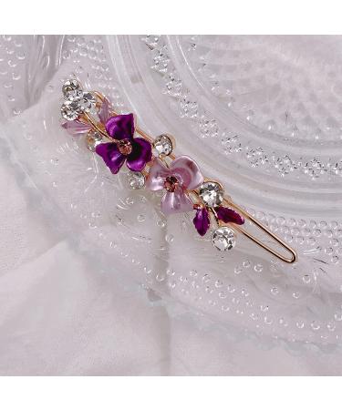 6PCS Vintage Flower Metal Hair Barrettes - Colorful Tige Boule Accessories for Women & Girls - Buy Online on GoSupps.com