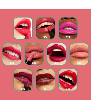 3INA Makeup Long Lasting Matte Creamy Lip Colour - The Lipstick 334 - Vivid Pink Lipstick with Vitamin E & Shea Butter - Buy Online on GoSupps.com