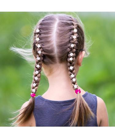 HINZIC 30PCS Mini Pearl Hair Claw Clips - White Lily Pink Core Hairpins for Wedding Bride Party Prom - 2 Styles - Buy Online on GoSupps.com