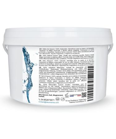Bleu & Marine Bretania Epsom Salt 500g - Natural Magnesium-Rich Bath Soak for Health & Relaxation | Perfect for Foot & Full Baths - Multi-Colored - Buy Online on GoSupps.com