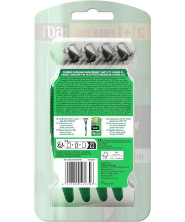 Buy Wilkinson Sword Quattro Essential 4 Sensitive Disposable Razors for Men 3+1 Best International Shipping - Buy Online on GoSupps.com