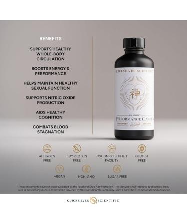 Quicksilver Scientific Performance Cardio+ - Herbal Supplement to Support Blood Circulation & Brain Health - Cardiovascular Supplement with Hawthorn Berry + He Shou Wu + Ginseng Extract (3.38 oz) - Buy Online on GoSupps.com